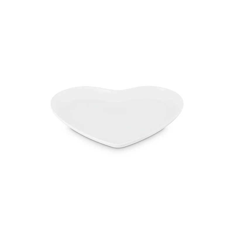 23 cm - Cuore Piatto Piano In Gres Vetrificato