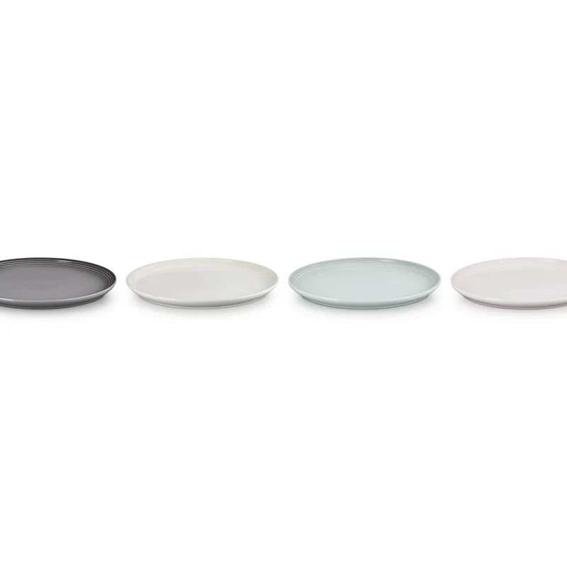 22 cm - Coupe Piatto Frutta In Gres Vetrificato - Set 4 Pz