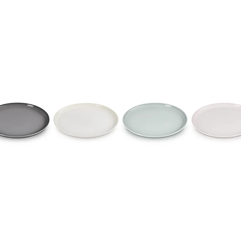 22 cm - Coupe Piatto Frutta In Gres Vetrificato - Set 4 Pz
