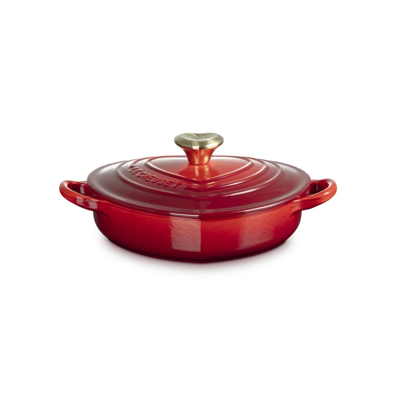 20 cm - Tradition Cuore Tegame Basso In Ghisa Vetrificata