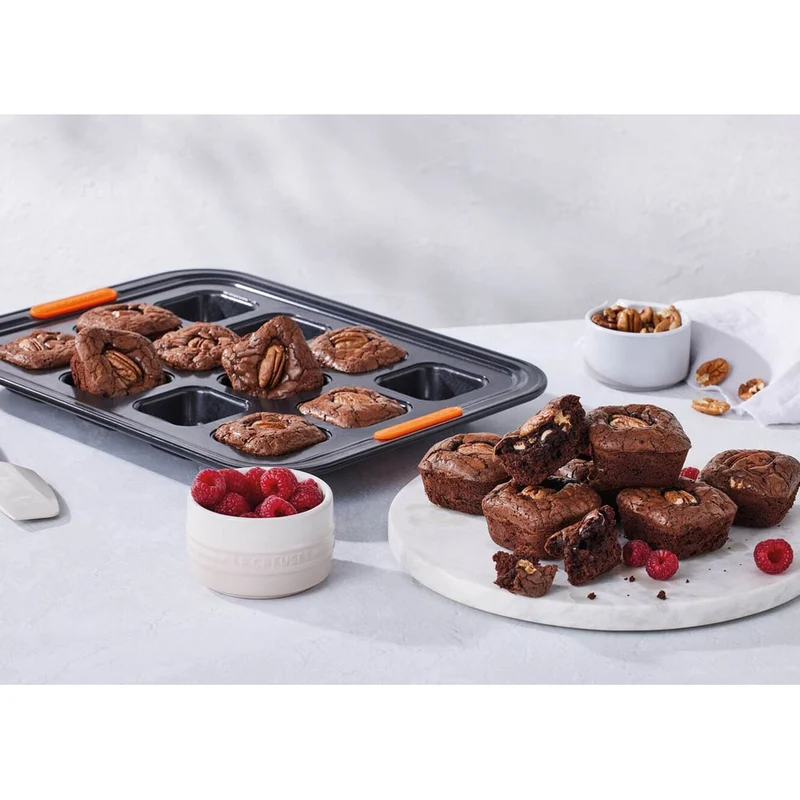 12 Forme - Forme Speciali Stampo Brownie Antiaderente In Acciaio al Carbonio