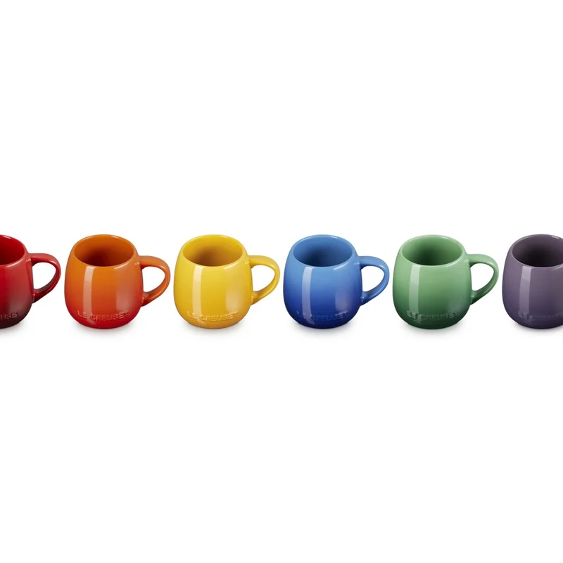 32 cl - Coupe Tazza Mug In Gres Vetrificato Set 6 Pz
