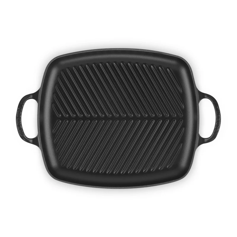30x27 cm - Evolution Grill Bistecchiera Rettangolare Profondo In Ghisa Vetrificata