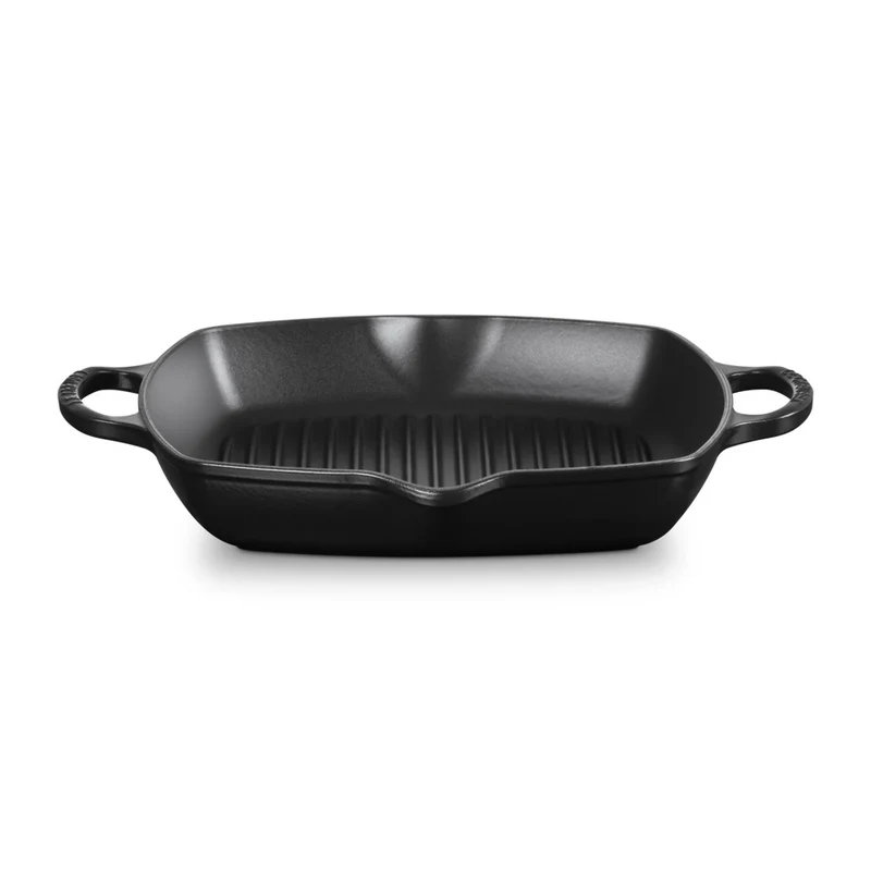 30 cm - Evolution Grill Bistecchiera Quadrato Profondo In Ghisa Vetrificata