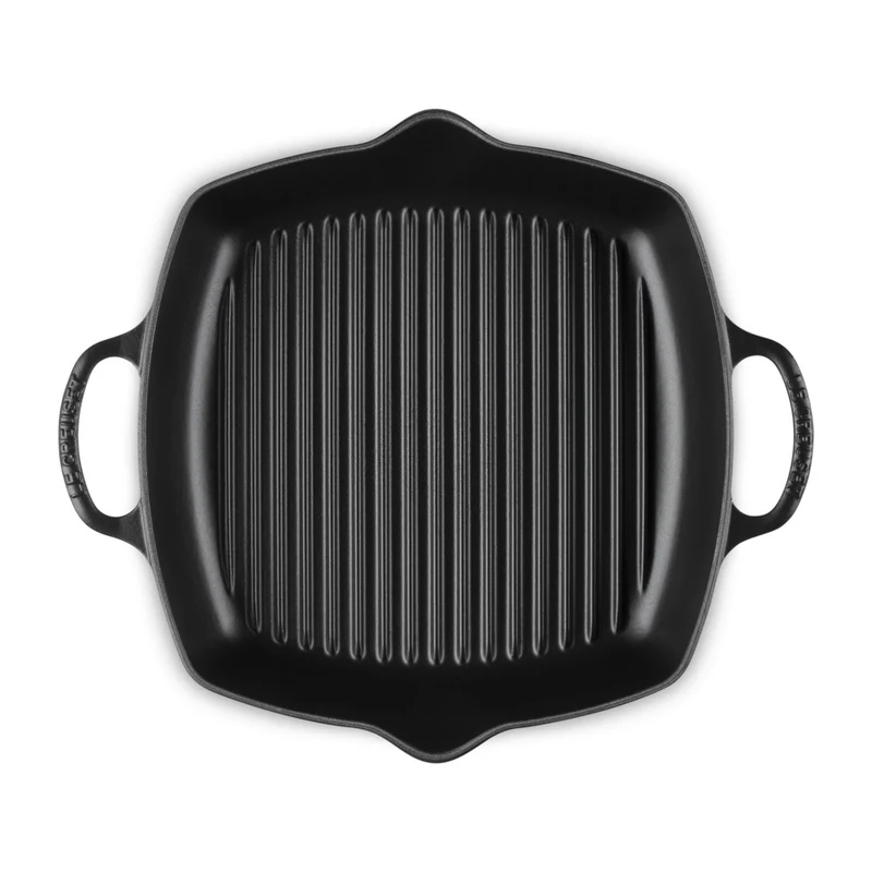 30 cm - Evolution Grill Bistecchiera Quadrato Profondo In Ghisa Vetrificata