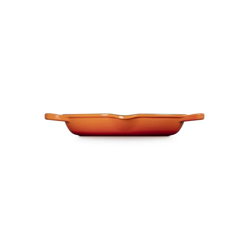 25 cm - Evolution Grill Bistecchiera Quadrato Profondo In Ghisa Vetrificata