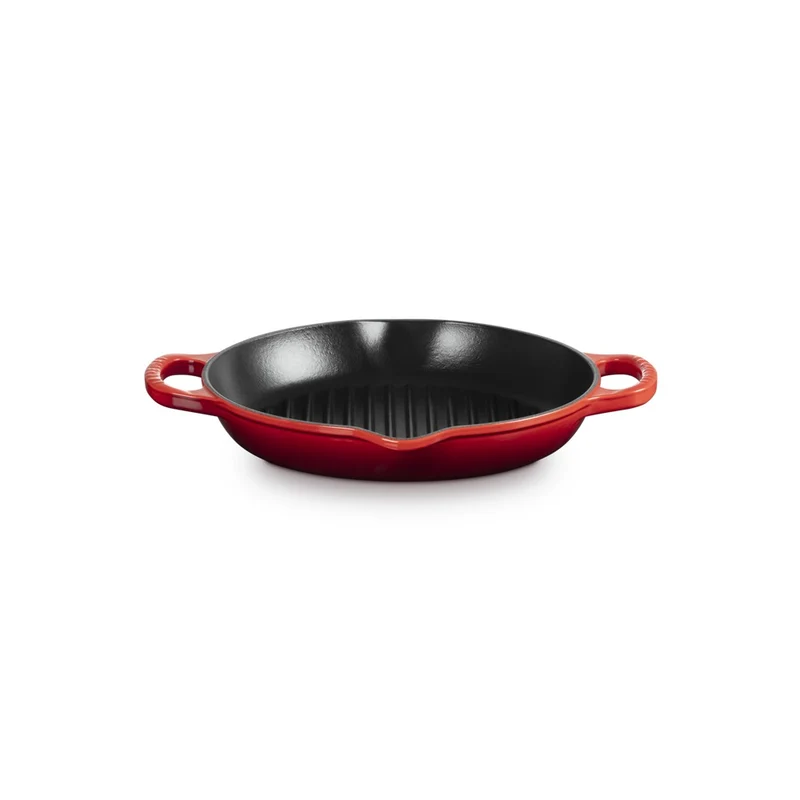 25 cm - Evolution Grill Bistecchiera Quadrato Profondo In Ghisa Vetrificata