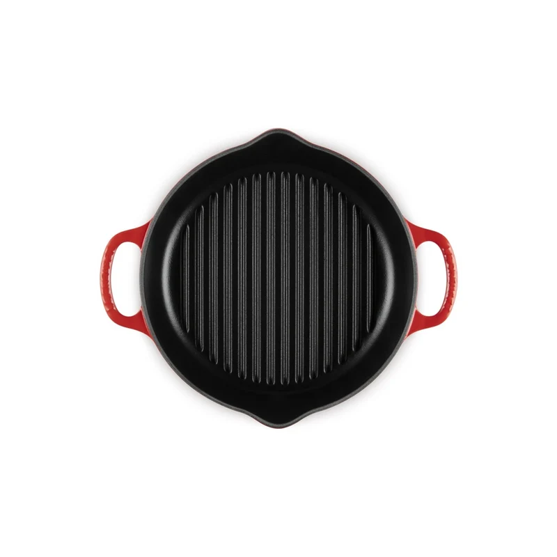 25 cm - Evolution Grill Bistecchiera Quadrato Profondo In Ghisa Vetrificata