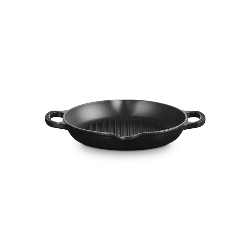 25 cm - Evolution Grill Bistecchiera Quadrato Profondo In Ghisa Vetrificata
