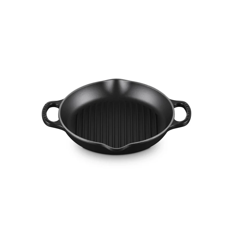25 cm - Evolution Grill Bistecchiera Quadrato Profondo In Ghisa Vetrificata