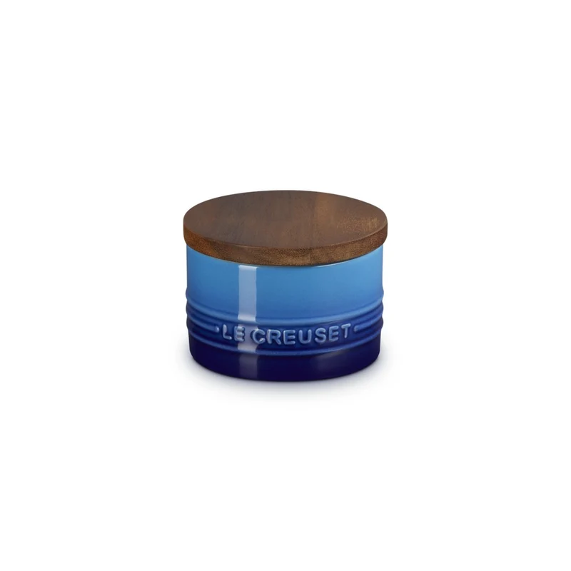 20 cl - Evolution Barattolo In Gres Vetrificato Con Coperchio In Legno