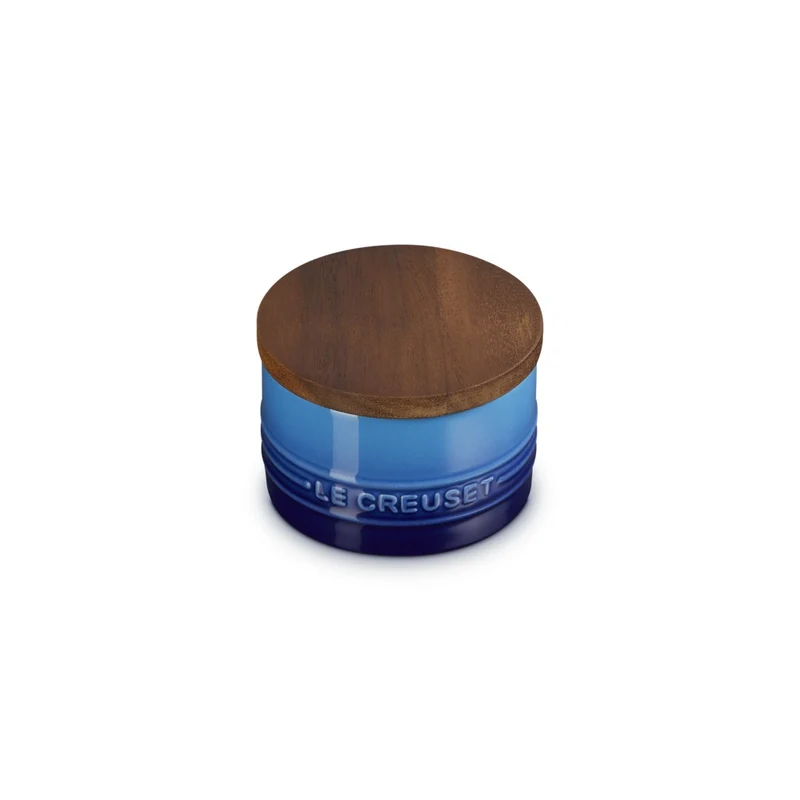 20 cl - Evolution Barattolo In Gres Vetrificato Con Coperchio In Legno