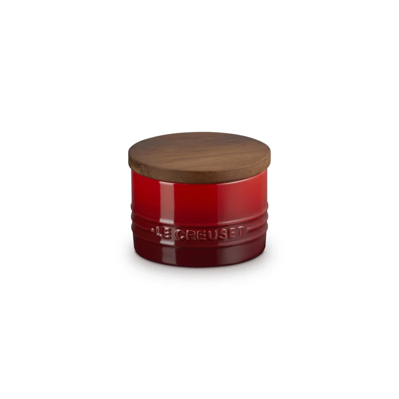 20 cl - Evolution Barattolo In Gres Vetrificato Con Coperchio In Legno