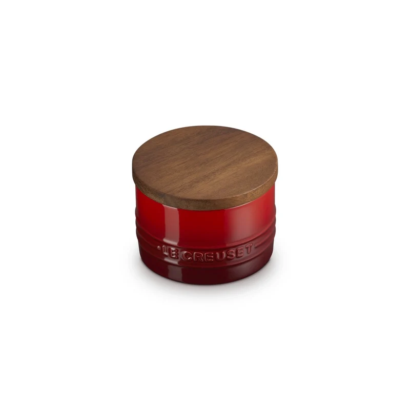 20 cl - Evolution Barattolo In Gres Vetrificato Con Coperchio In Legno