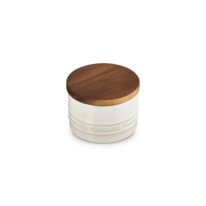20 cl - Evolution Barattolo In Gres Vetrificato Con Coperchio In Legno