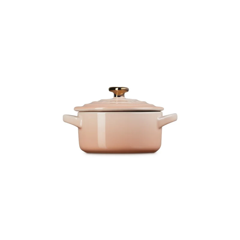 10 cm - Mini Cocotte Con Pomolo Cuore In Gres Vetrificato