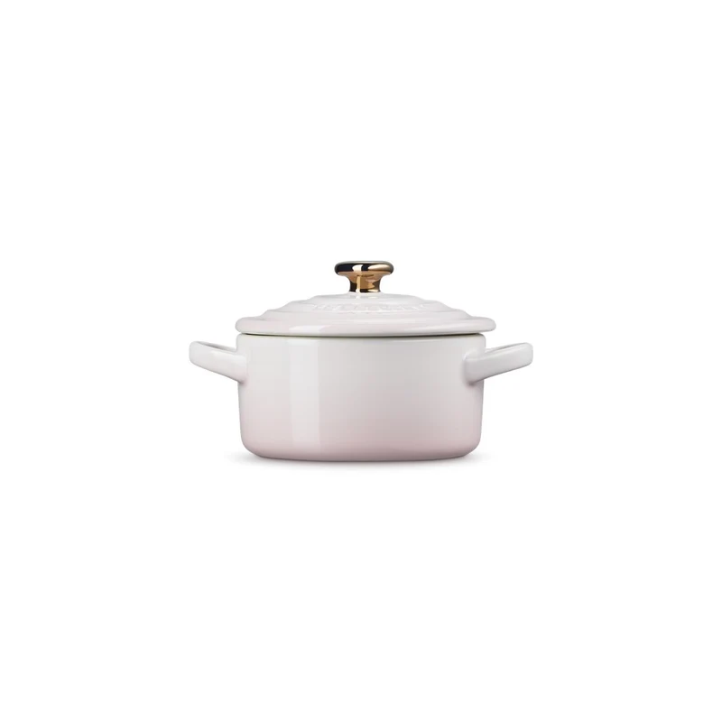 10 cm - Mini Cocotte Con Pomolo Cuore In Gres Vetrificato