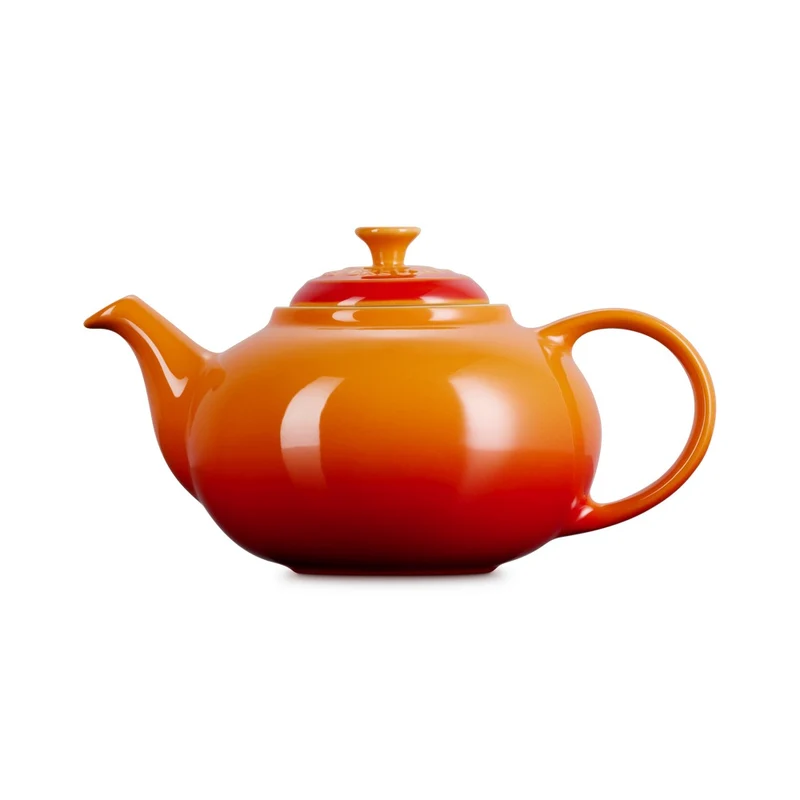 1.3 L - Classic Teiera In Gres Vetrificato Con Infusore Metallico