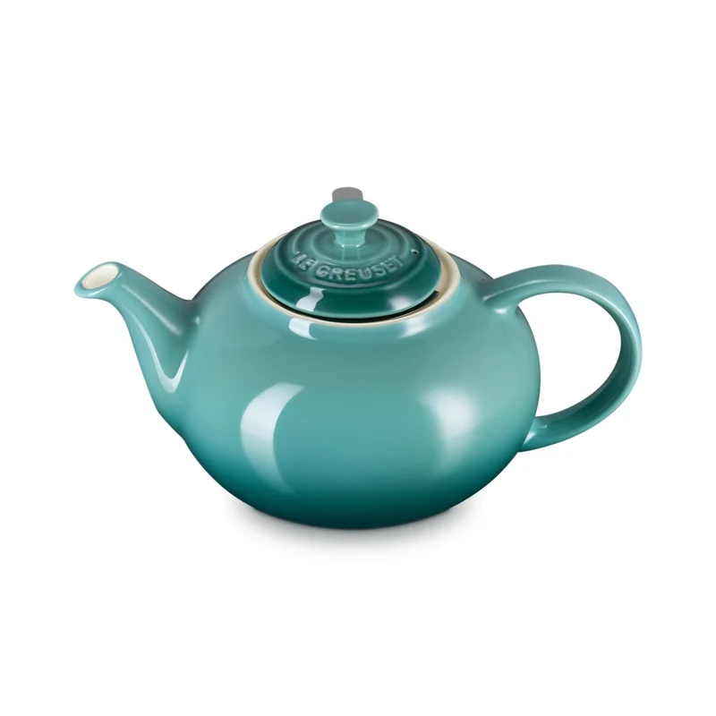 1.3 L - Classic Teiera In Gres Vetrificato Con Infusore Metallico
