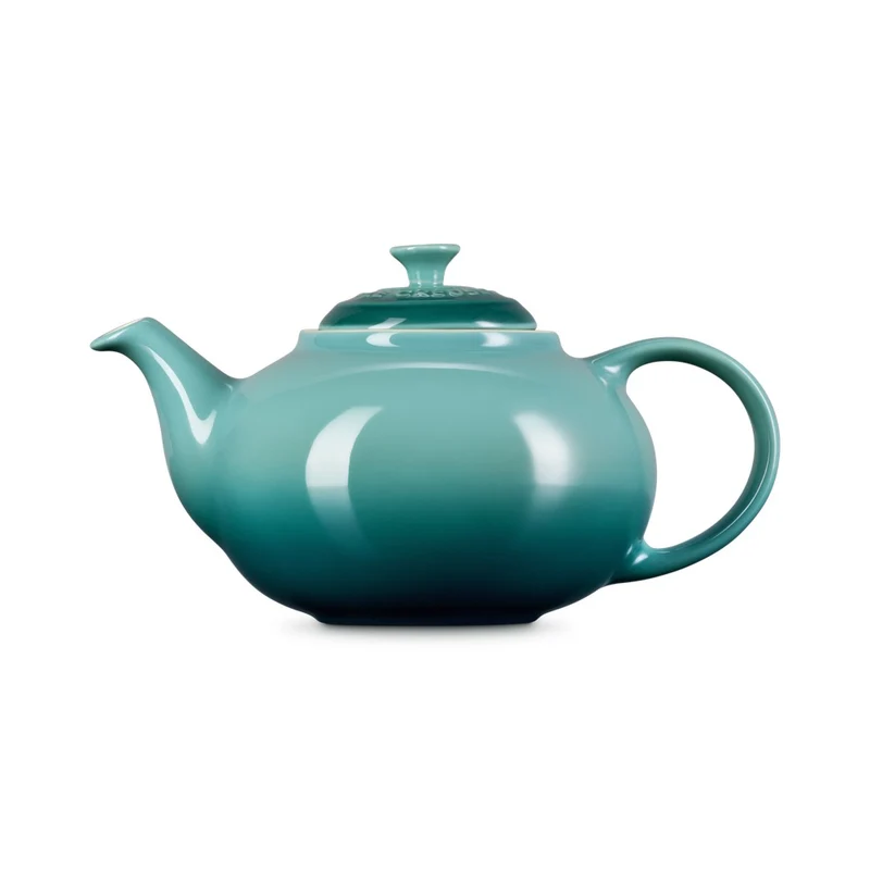 1.3 L - Classic Teiera In Gres Vetrificato Con Infusore Metallico