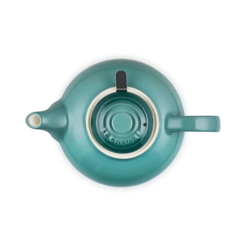 1.3 L - Classic Teiera In Gres Vetrificato Con Infusore Metallico
