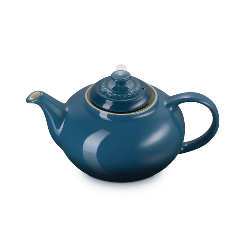 1.3 L - Classic Teiera In Gres Vetrificato Con Infusore Metallico
