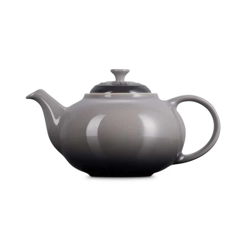 1.3 L - Classic Teiera In Gres Vetrificato Con Infusore Metallico