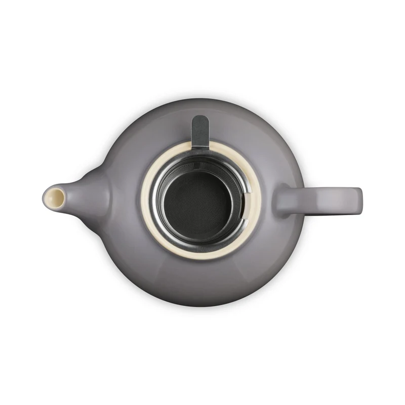 1.3 L - Classic Teiera In Gres Vetrificato Con Infusore Metallico