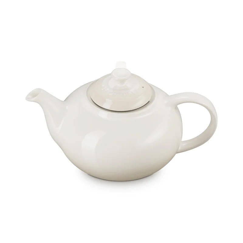 1.3 L - Classic Teiera In Gres Vetrificato Con Infusore Metallico
