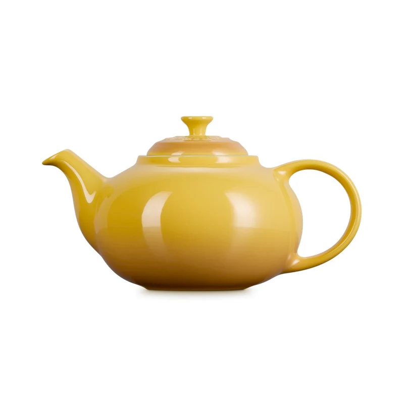 1.3 L - Classic Teiera In Gres Vetrificato Con Infusore Metallico
