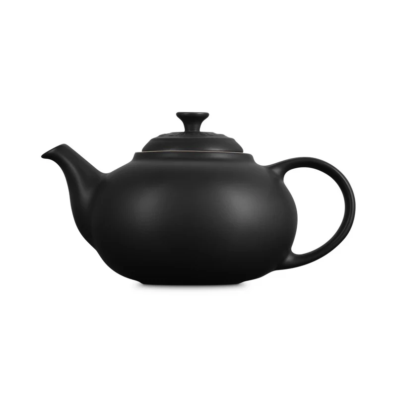 1.3 L - Classic Teiera In Gres Vetrificato Con Infusore Metallico