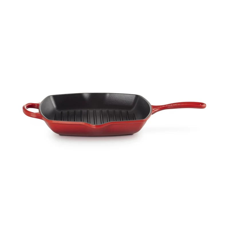 26 cm - Evolution Skillet Bistecchiera Quadrata In Ghisa Vetrificata