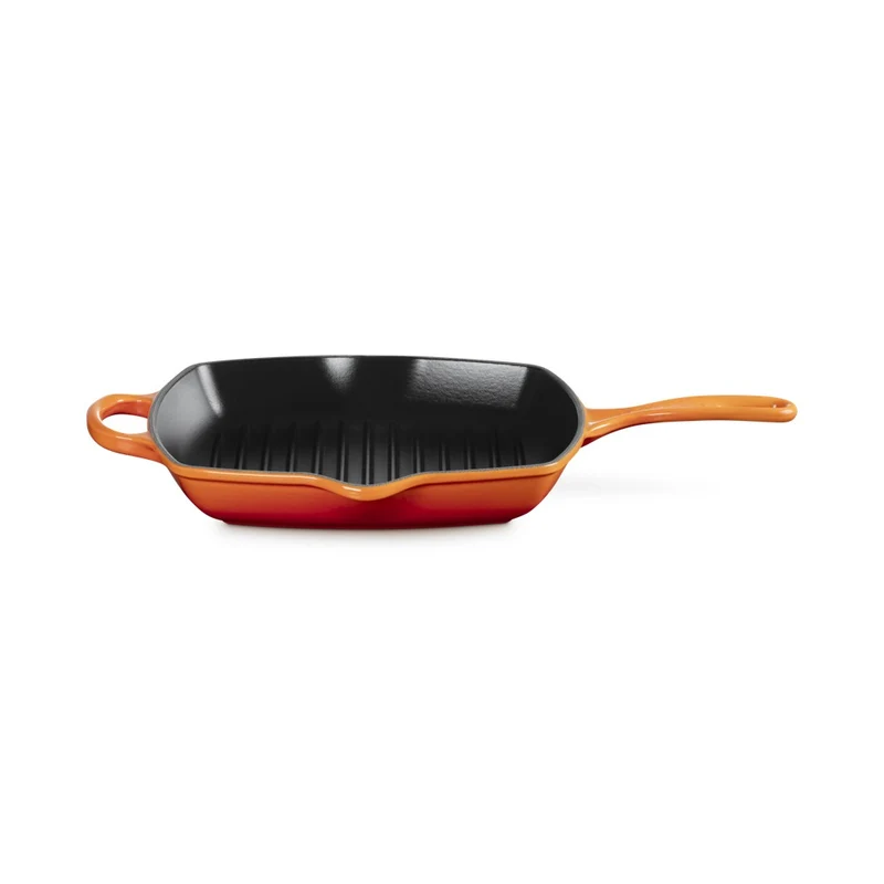 26 cm - Evolution Skillet Bistecchiera Quadrata In Ghisa Vetrificata