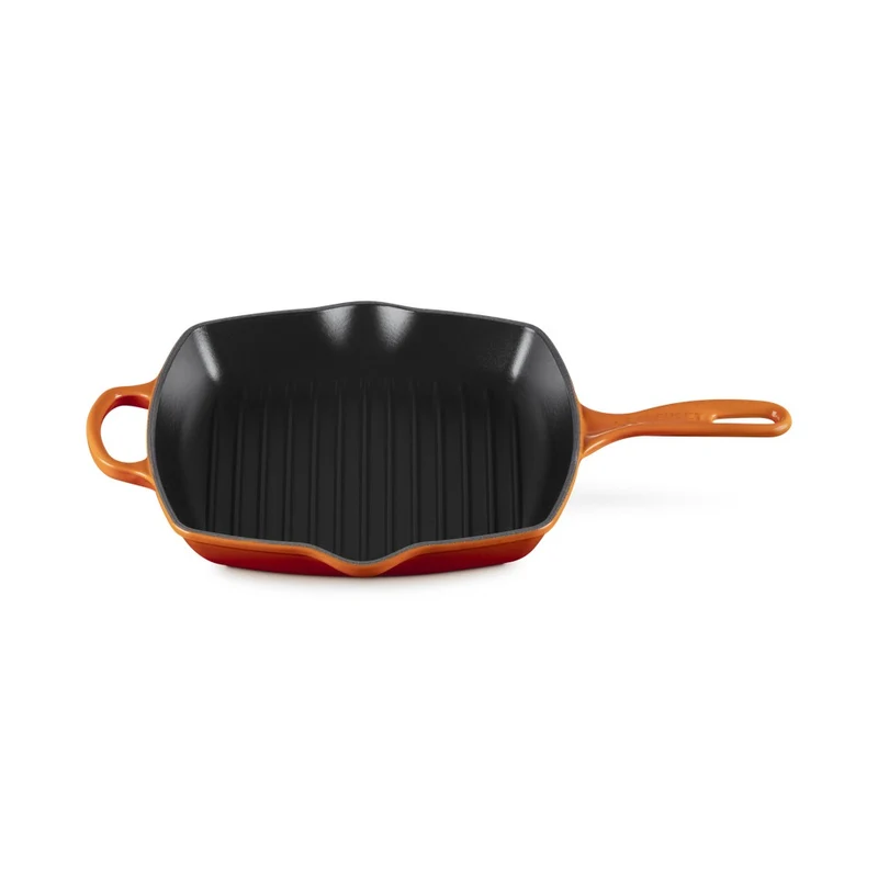 26 cm - Evolution Skillet Bistecchiera Quadrata In Ghisa Vetrificata