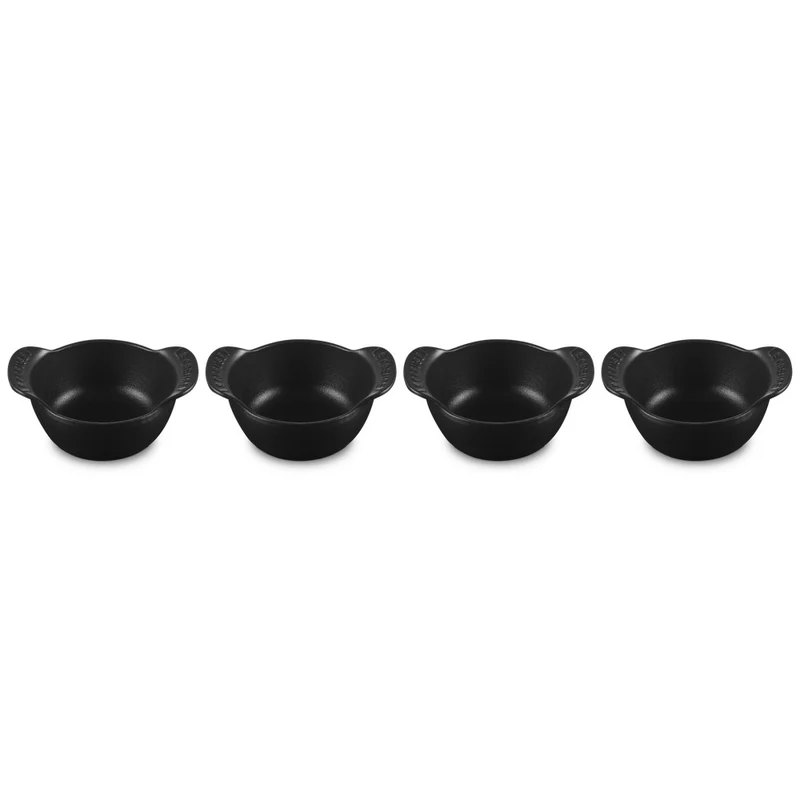 11 cm - Gourmand Mini Cocotte In Ghisa Vetrificata Set 4 Pz