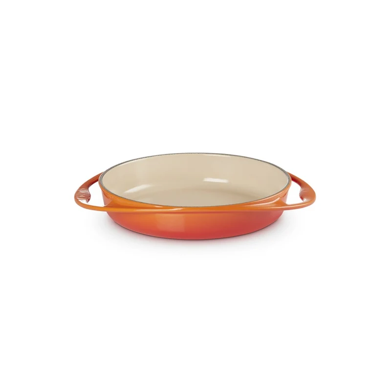 28 cm - Tarte Tatin Tortiera Rotonda In Ghisa Vetrificata