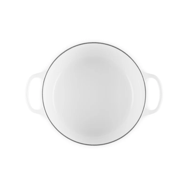 26 cm - Evolution Cocotte Rotonda Con Coperchio a Fiore In Ghisa Vetrificata