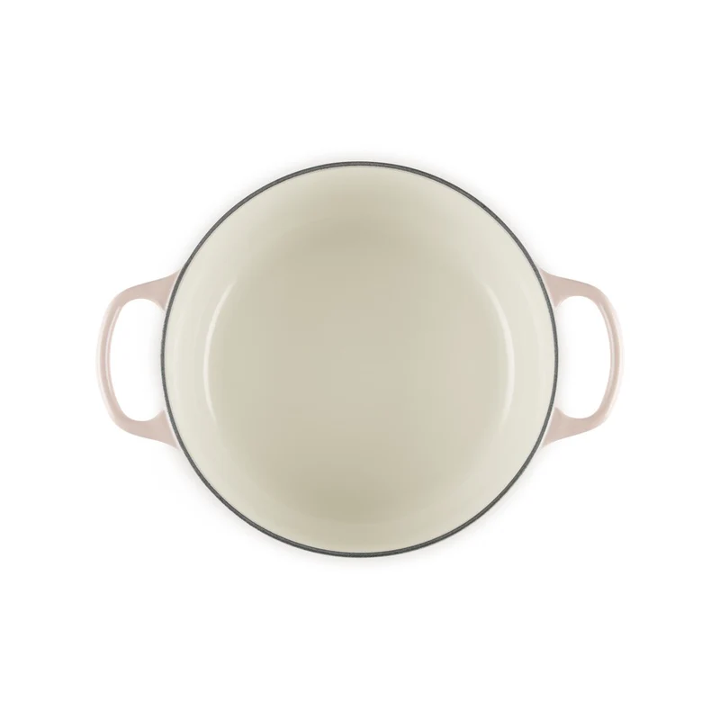 26 cm - Evolution Cocotte Rotonda Con Coperchio a Fiore In Ghisa Vetrificata