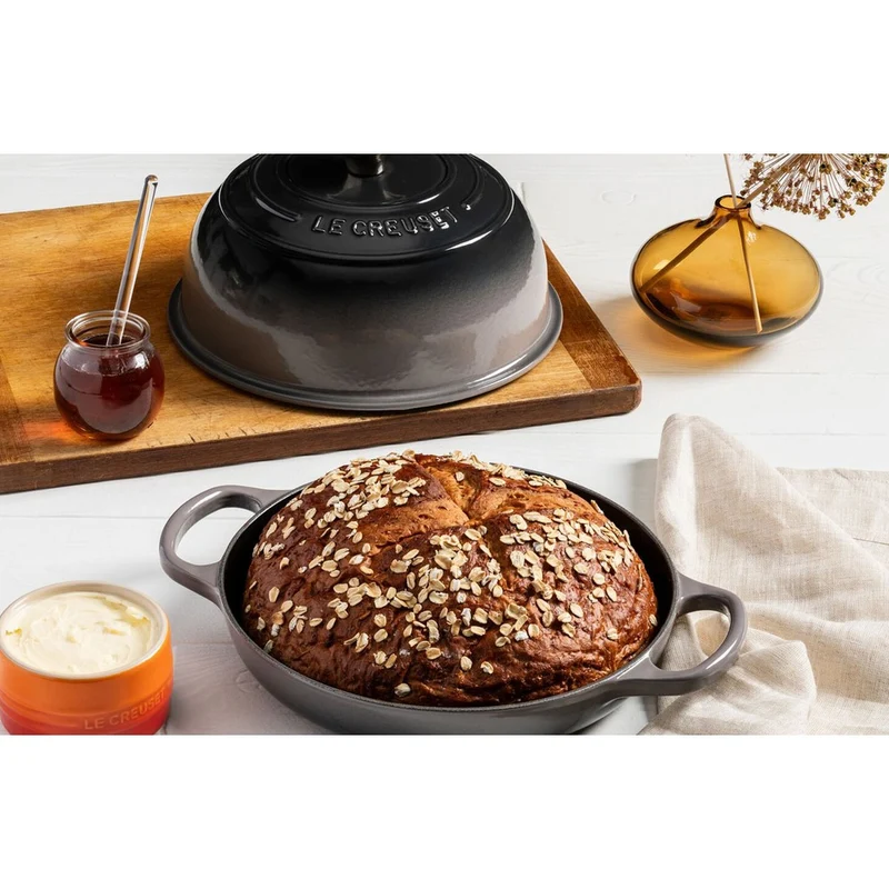 24 cm - Evolution Cocotte Per Pane Rotonda In Ghisa Vetrificata