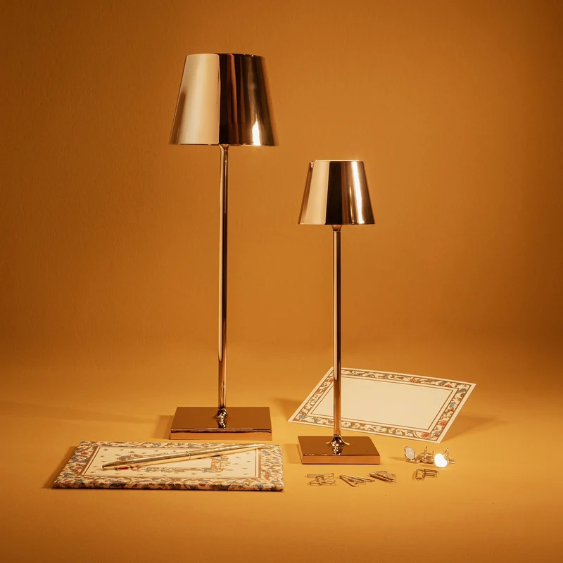 7x27 cm - Poldina Micro Lampada Da Tavolo Dimmerabile