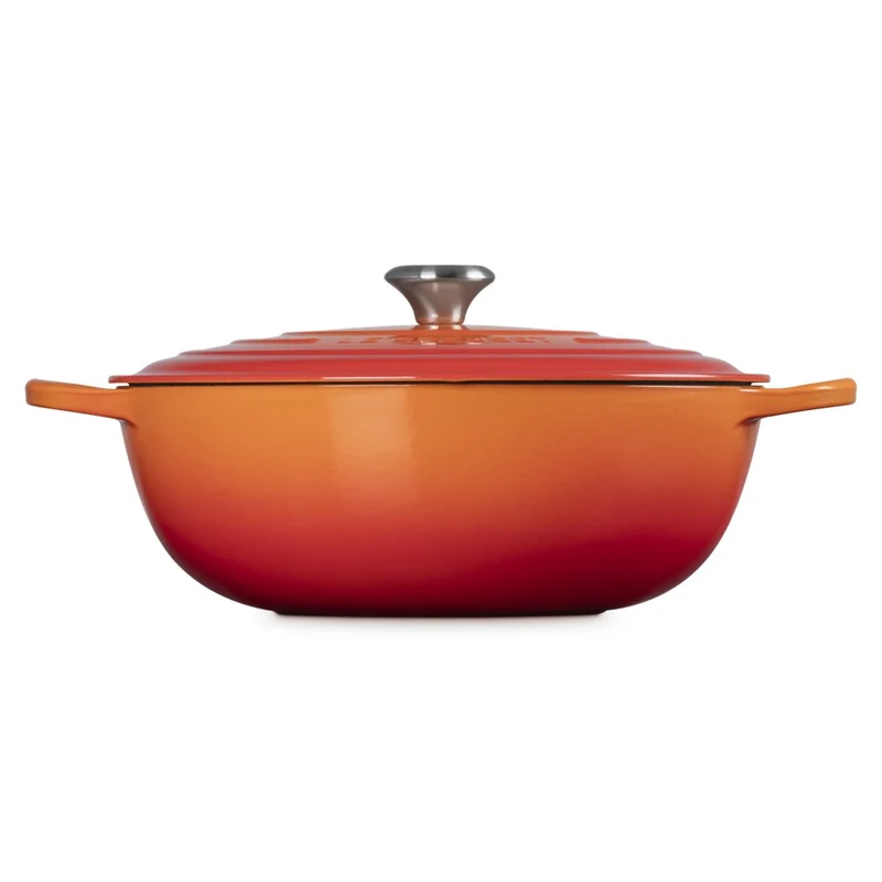 32 cm - Evolution Marmitta Casseruola Rotonda In Ghisa Vetrificata