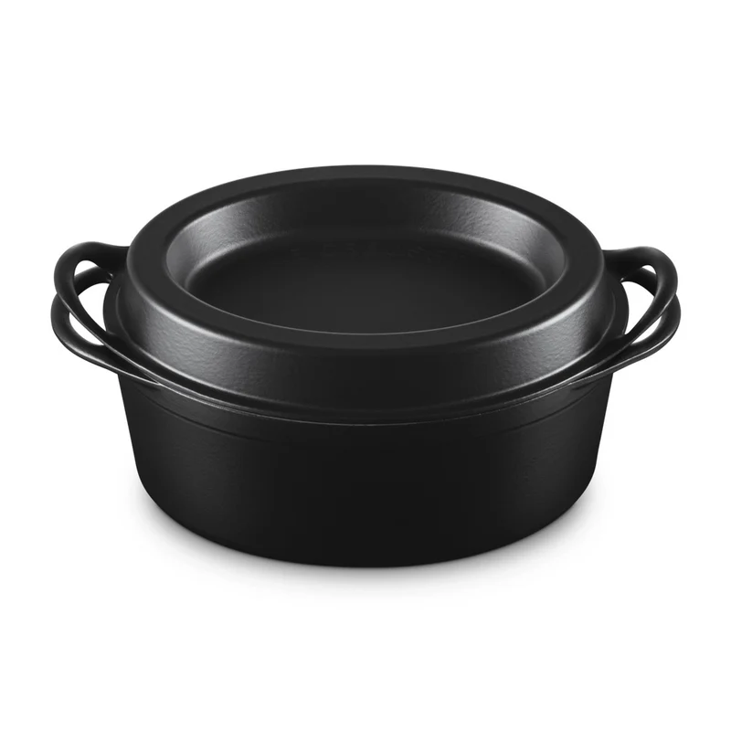 32 cm - Doufeu Casseruola Ovale In Ghisa Vetrificata