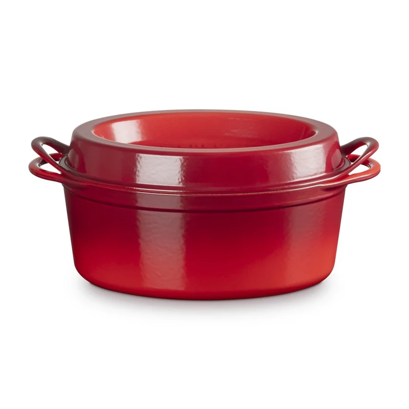 32 cm - Doufeu Casseruola Ovale In Ghisa Vetrificata