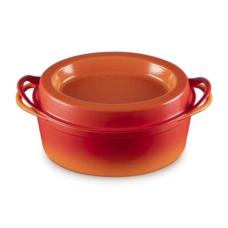 32 cm - Doufeu Casseruola Ovale In Ghisa Vetrificata