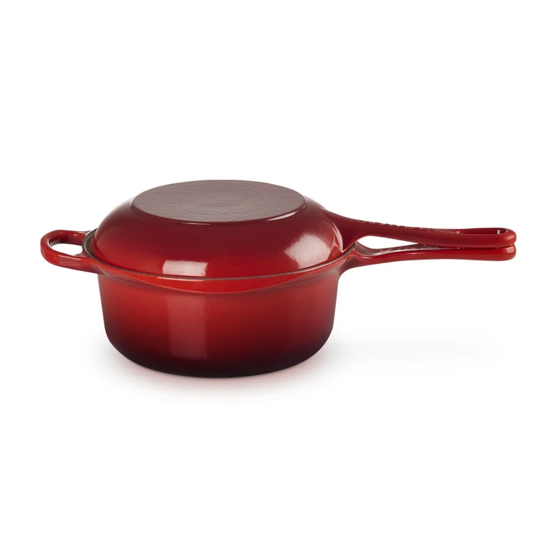22 cm - Evolution 2in1 Casseruola Con Coperchio Multifunzione In Ghisa Vetrificata