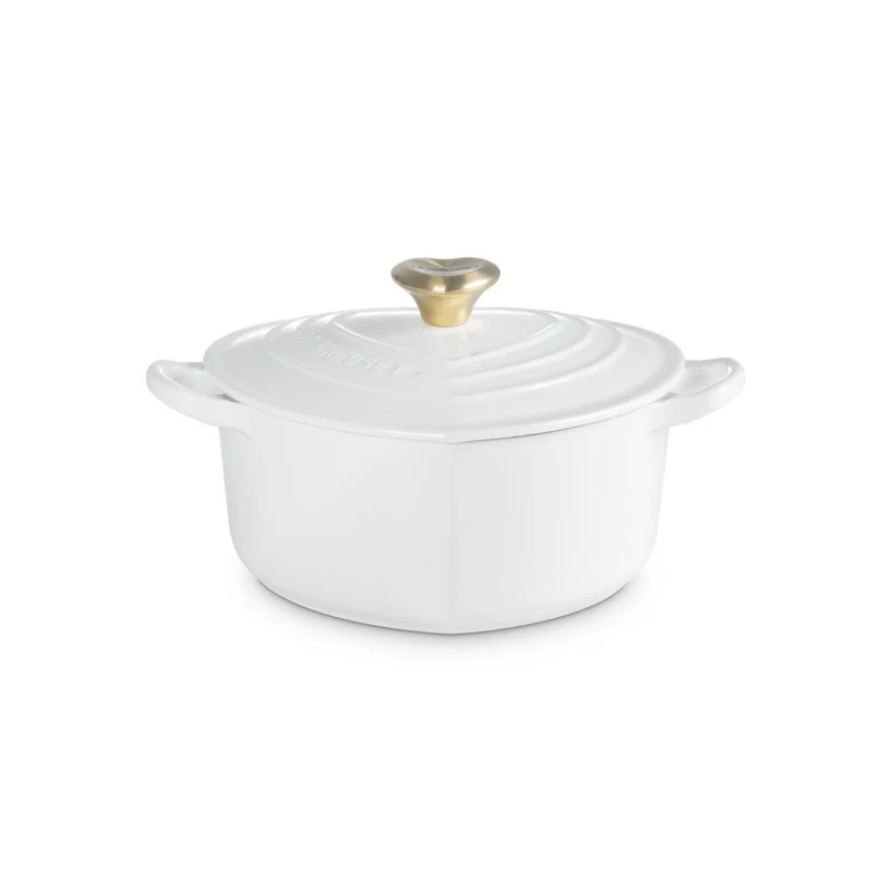20 cm - Tradition Cuore Casseruola In Ghisa Vetrificata