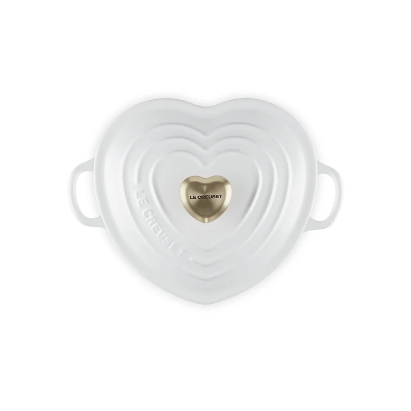 20 cm - Tradition Cuore Casseruola In Ghisa Vetrificata