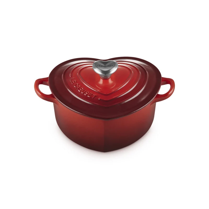 20 cm - Tradition Cuore Casseruola In Ghisa Vetrificata