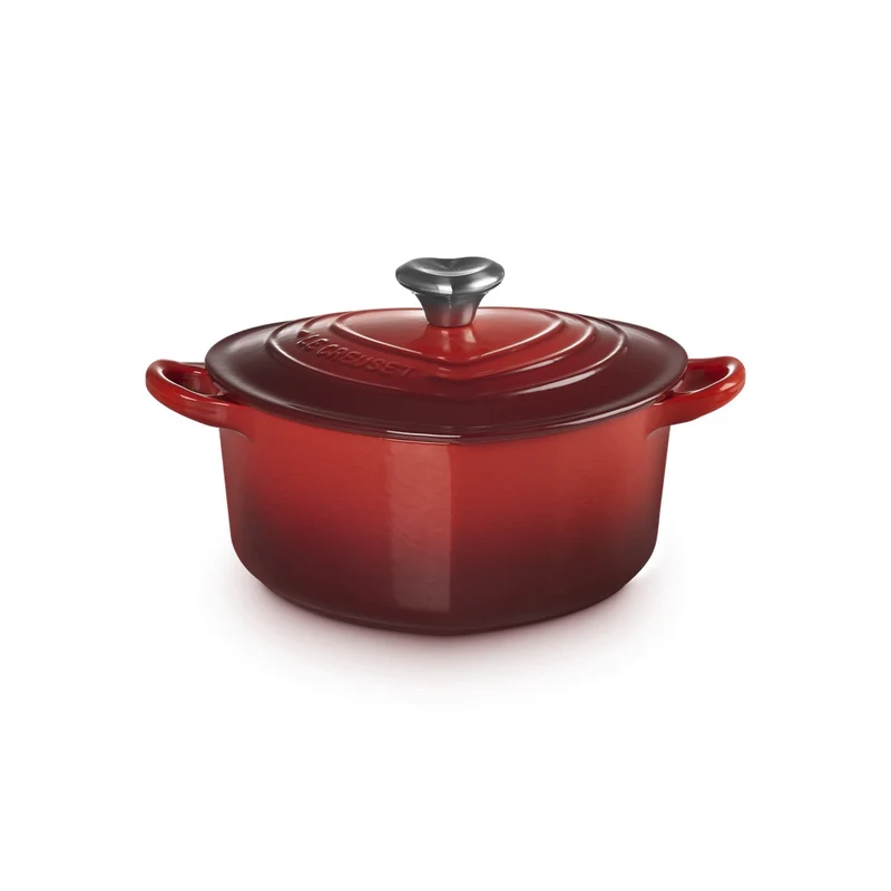 20 cm - Tradition Cuore Casseruola In Ghisa Vetrificata