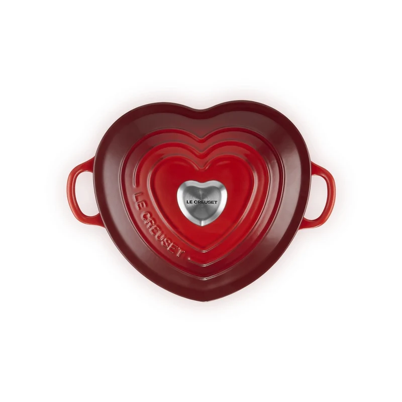 20 cm - Tradition Cuore Casseruola In Ghisa Vetrificata